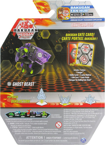 Bakugan Geogan Rising 2021 Darkus Ghost Beast Geogan (viloch