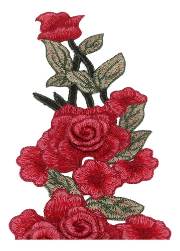 Parches De Costura Bordados A Mano Con Estampado De Flores R