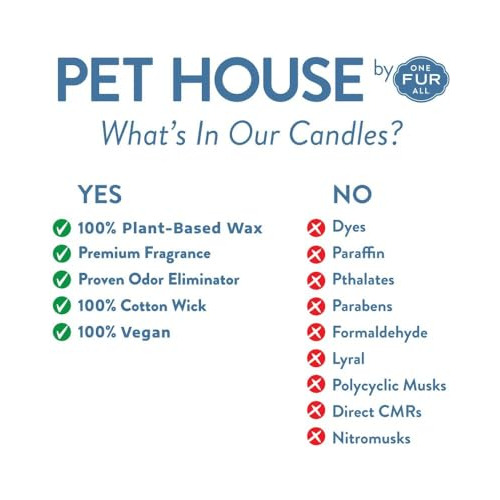 Vela De Casa De Mascotas 100% De Cera Base De Plantas, ...