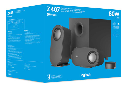 Pc Speakers Con Subwoofer Logitech Z407 Negro