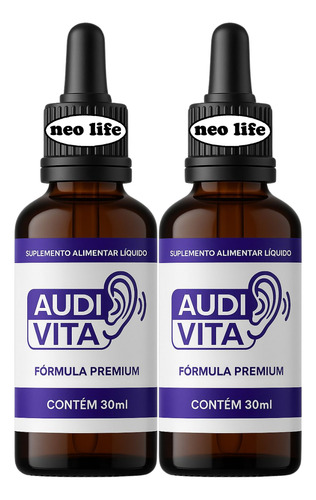 1 Audivita 30ml Original - Envio Rápido - Loja Oficial Chega Amanha