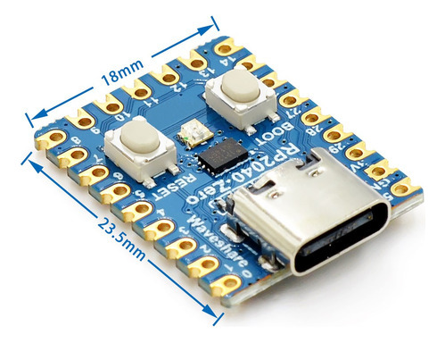 Rp2040 Zero Placa Desenvolvimento Raspberry Pi Pico Python