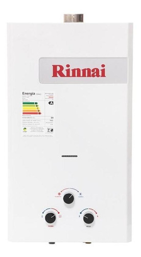 Aquecedor Mecânico A Gás M15 Fe Glp Rinnai Cor Branco 2 pilhas