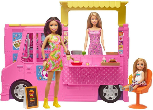 Restaurante Barbie Hermanas Incluye 3 Muñecas  30 Accesorios