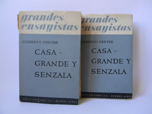 Casa Grande Y Senzala 2 Tomos Plano Gilberto Freyre