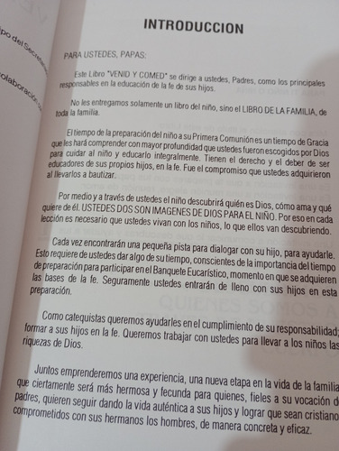 Venid Y Comed Dios Me Llama Y Yo Respondo Con Cristo (Usado)