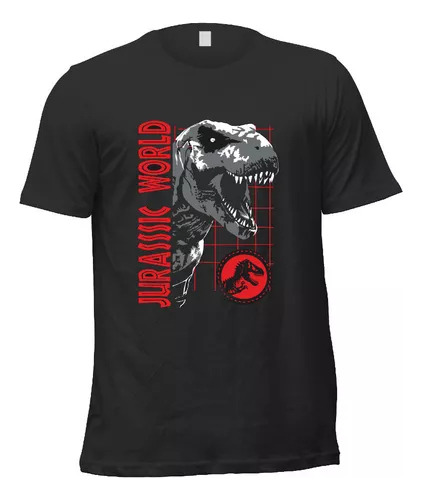 Remera Película Jurassic World T-rex N03 A2 Infantil