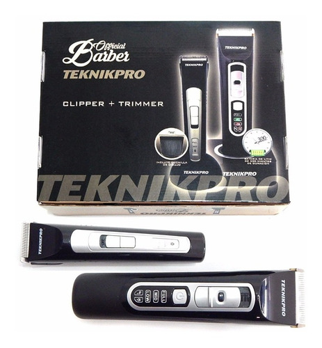 Teknikpro Official Barber Clipper Trimmer Inalambrico 6c