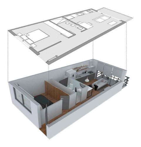 Imagen 7 de 19 de Depto En Venta En Obra, Av Italia Al 700, Tigre Monoambiente