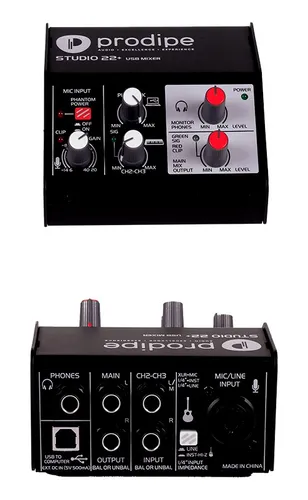 Interface Usb De Audio Prodipe Studio 22 Plus