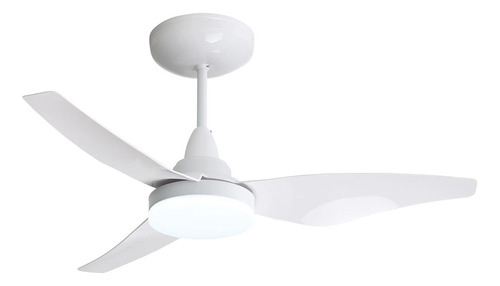 Ventilador De Teto Aliseu Mestre Com Led Integrada - 127/220V Estrutura Branco Pás Branco Diâmetro 81.4 Cm Quantidade De Pás 3 127/220v