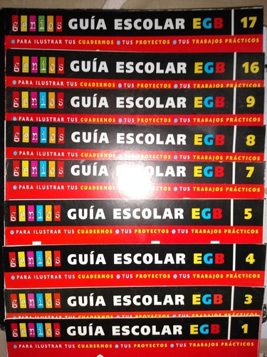 Np383 Guía Escolar Egb 1/3/4/5/7/8/9/16/17 C/u $100 O X$750