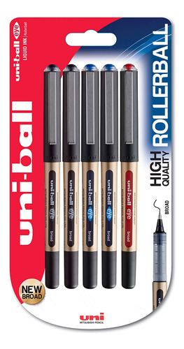 Uni-ball Eye Broad Ub-150-10 Boligrafo Punta Redonda 5 Color