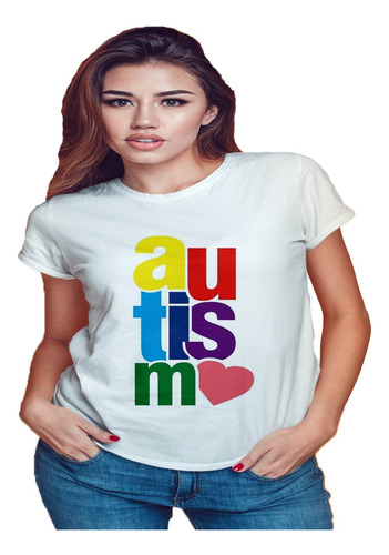 Camiseta Camisa Personalizada Feminina Autista Autismo