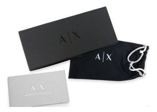 Lentes Oftalmólogos Armani Exchange Ax3124u 8375 Auténticos 8375 Shiny Opal Grey