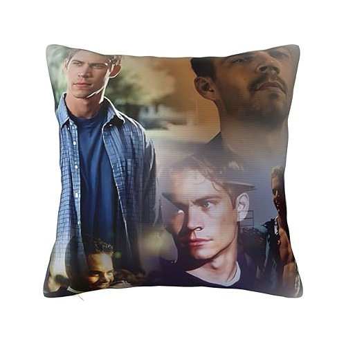 Paul Movie Walker - Funda De Almohada Cuadrada Decorativa Pa