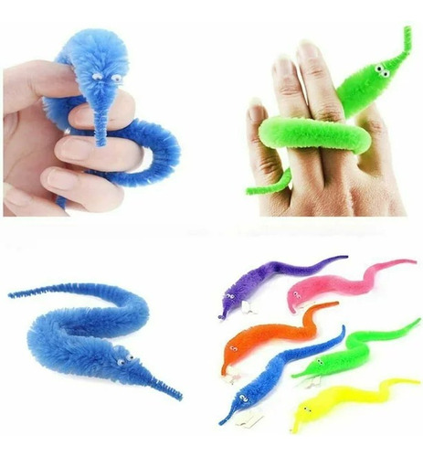 6 Pcs Gusano Mágico Muñeco Trepador Twisty Worm Magia Trucos