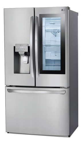 Heladera LG Gm78sxs Instaview Inverter 837lts French Door Color Silver