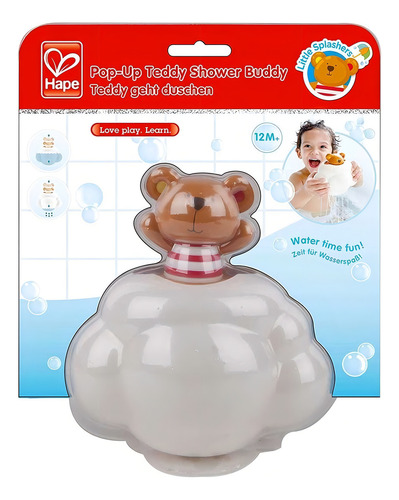 Juguete Osito Baño Hape Ducha Bañera Agua Piscina Juego Bebe