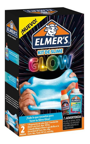 Imagen 1 de 4 de Set De Slime Para Preparar Elmers Glow 