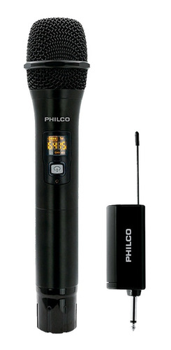 Micrófono Profesional Inalámbrico Uhf Philco Karaoke Fiesta