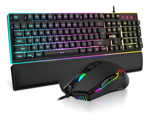 Redthunder K10 - Combinacin De Teclado Y Mouse Para Juegos C