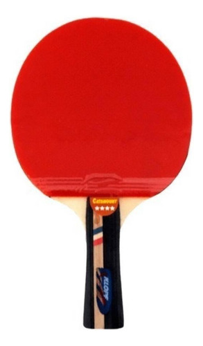 Raquete de ping pong Klopf Catamount 5016 preta/vermelha