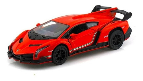 Miniatura Carro Lamborghini Veneno 1:36 Vermelho