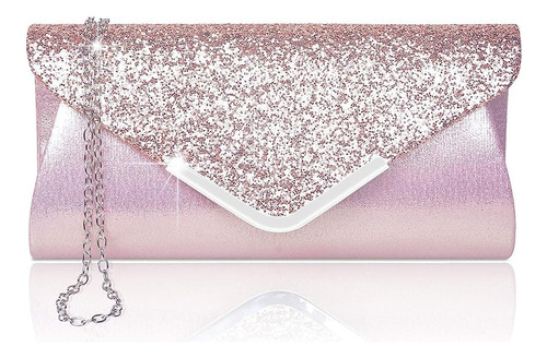 Bolso Fiesta Noche Clutch Dama Cartera Cocktail Dorada