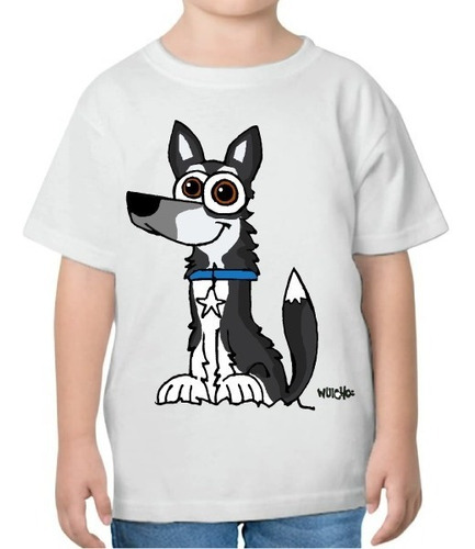 Playera Infantil Husky Canicaturas By Wuicho Monero 2022