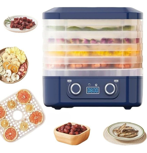 Maquina Deshidratador De Alimentos Carne Frutas Verduras Color Azul