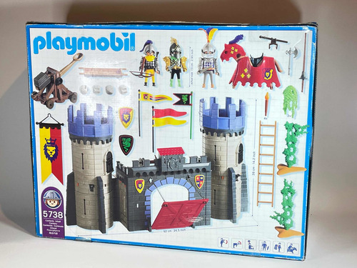 Playmobil 5738 Knight Catapult Castle Castelo Medieval Misb (Usado)