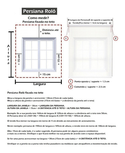 Cortina Rolo Blackout 2,50 L X 1,30 A 100% Blecaute 0% Luz