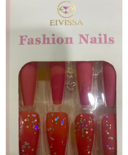 Paquete De 12 Uñas Postizas Diferentes Colores Elegantes Multicolor Lisa