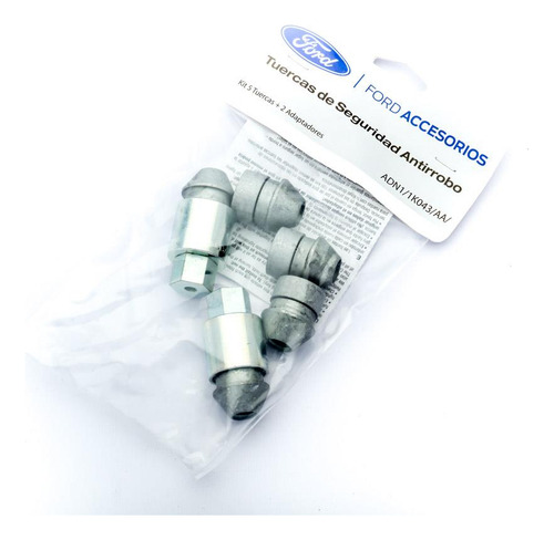 Imagen 1 de 7 de Kit 5 Tuercas De Seguridad Ford Ecosport