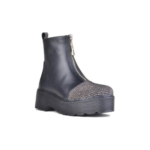 Botinetas Botitas Urbanas De Mujer De Cuero Kazu - Ferraro