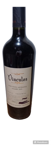 Vino Malbec Artesanal Vínculos De San Rafael Mendoza