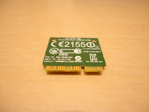 Tarjeta Wireless Bluetooth Broadcom Bcm943142hm Acer Es1 411 (Usado)