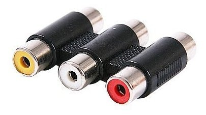 Conector Aleratec Hembra A Hembra 3 Rca