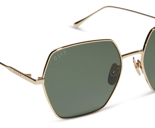 Diff Harlowe Gafas De Sol Angulares Para Hombres Y Mujeres +