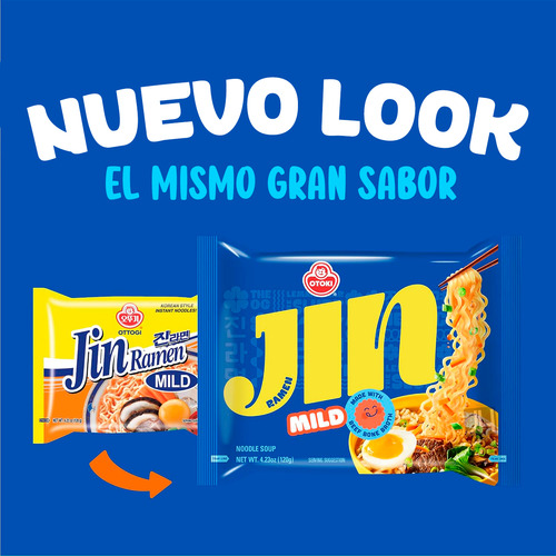 Caja 20pz Jin Ramen Mild 120g C/u Inspirado Kpop Jin Otoki