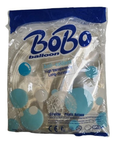 Paquete 25 Globos Burbuja 36 Pulgadas Bobo Pvc Transparentes