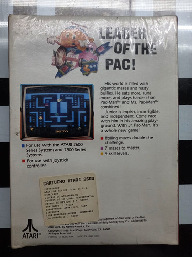 Jr Pac-man Pac Man Atari 2600 (Reacondicionado)