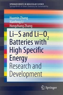 Libro Li-s And Li-o2 Batteries With High Specific Energy ...
