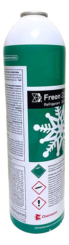 Lata Garrafa Gas Refrigerante R22 1kg