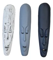 Comprar Set De 3 Mascaras Tiki De Pared Decorativa Deco