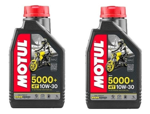 2 Oleo Motul 5000 10w30 Semisintetico Honda Bros 150 160 Pcx