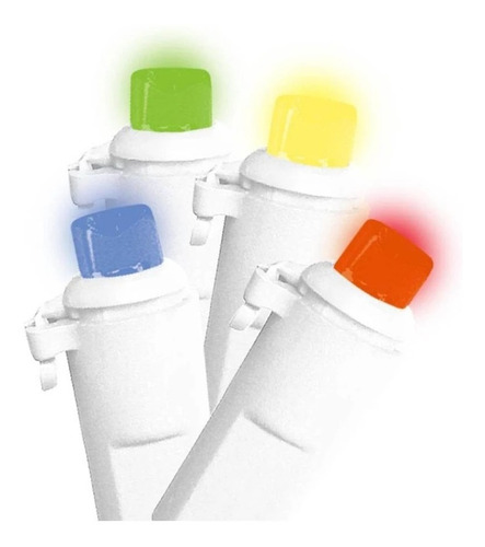 100 Luces Multicolor Led Cable Blanco Serie Navidad Navideña