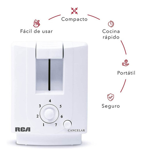 Tostador 7 Niveles Con Apagado Automático Rca Rc-t1