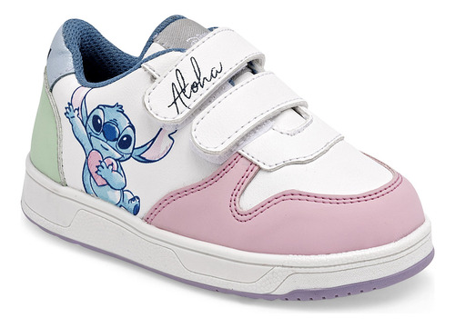 Tenis Stitch Licencias Tropicana 332548 Blanco Para Niña Tx8
